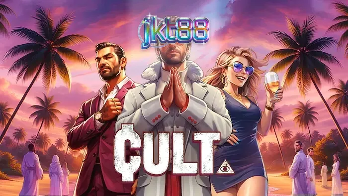 Tampilan visual slot Cult dengan nuansa okultisme dan simbol ritual.